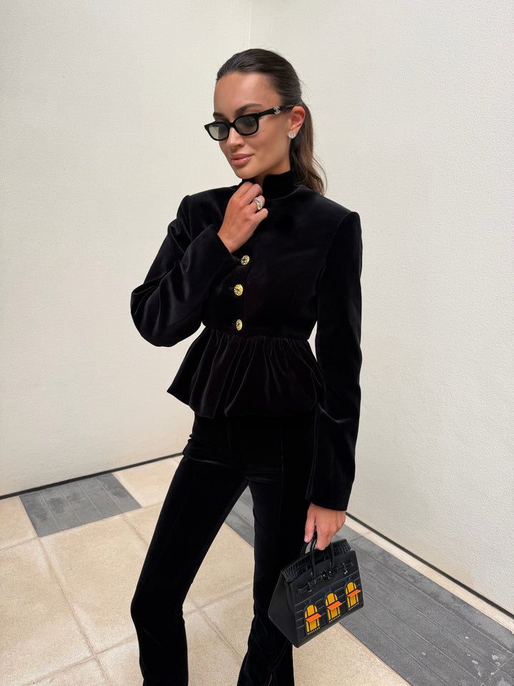 VELVET JACKET BLACK