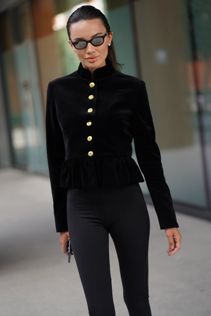 VELVET JACKET BLACK