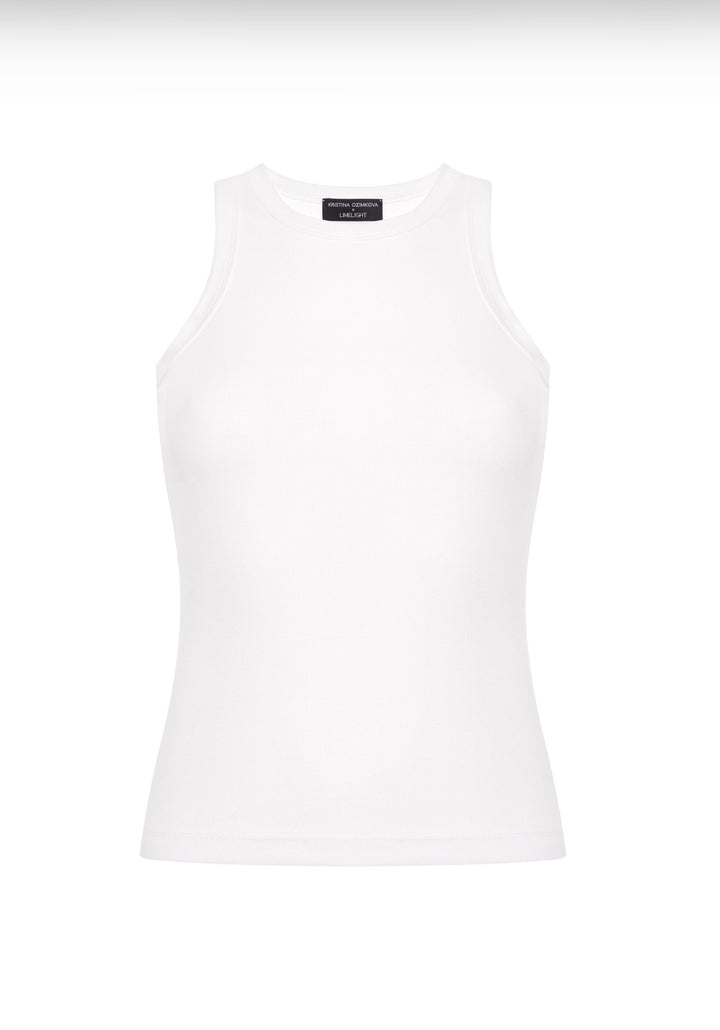 ROAD RIBBED STRETCH-COTTON TANK TOP