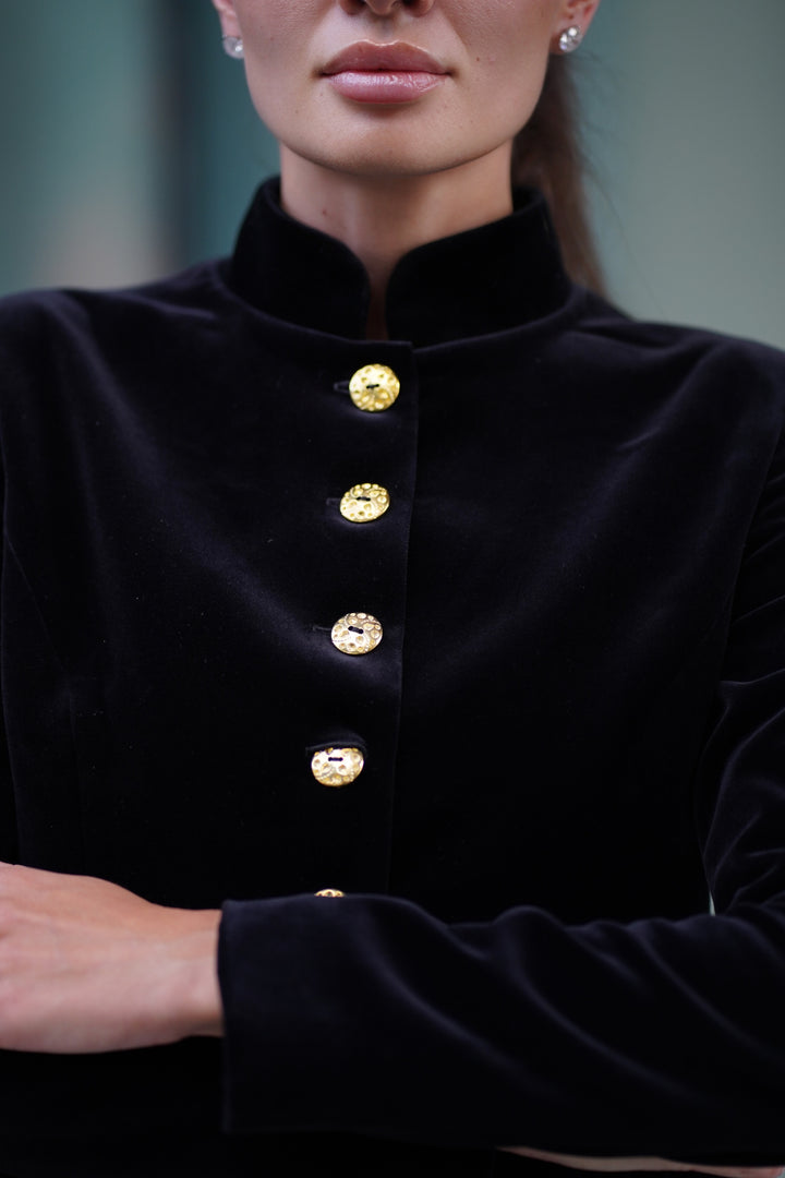 VELVET JACKET BLACK