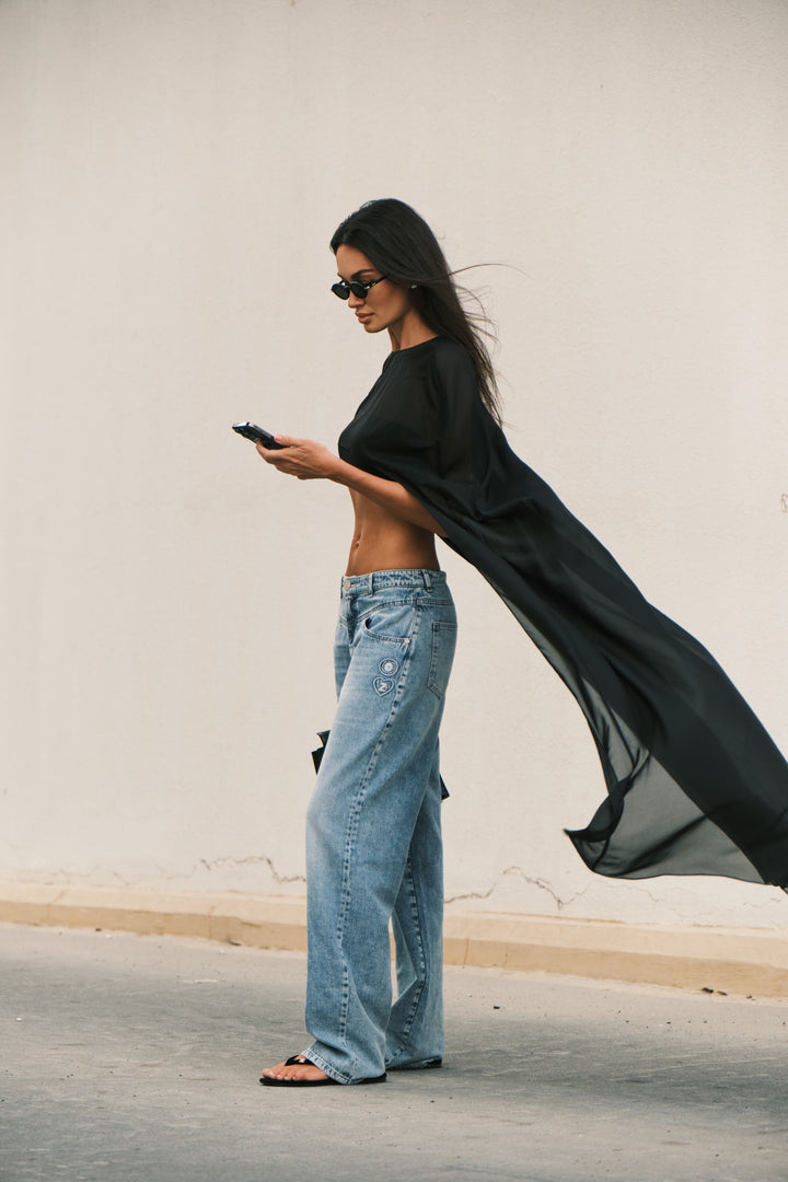 SHEER ORGANZA CAPE
