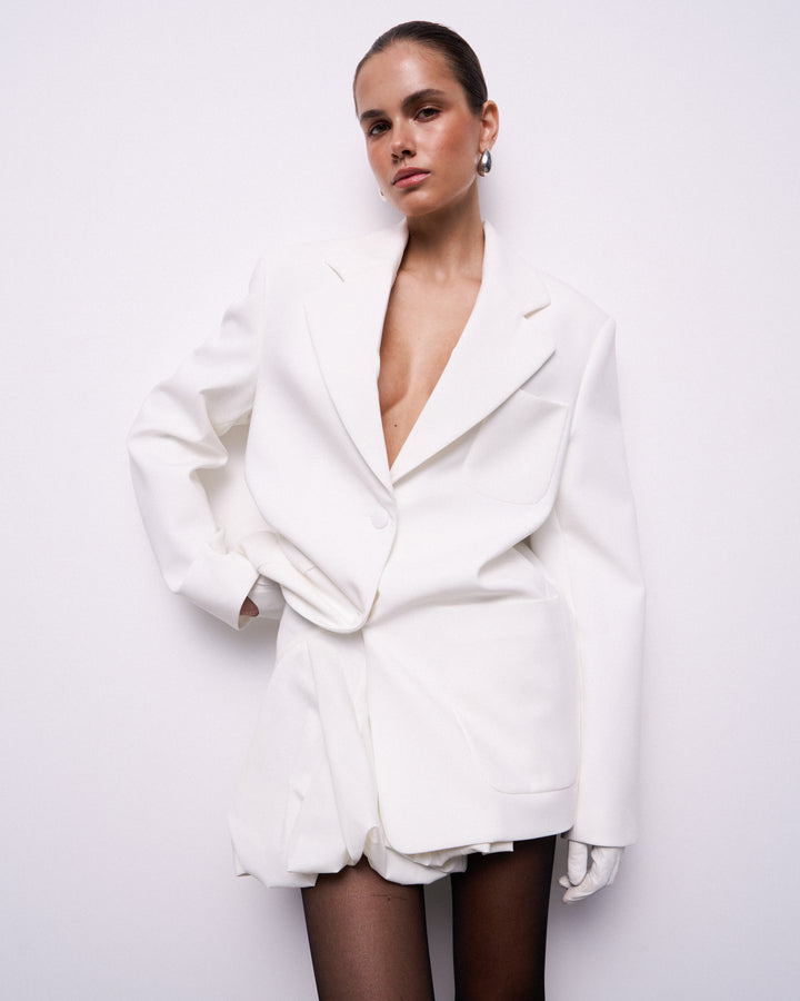 Oversized single-breasted jacket