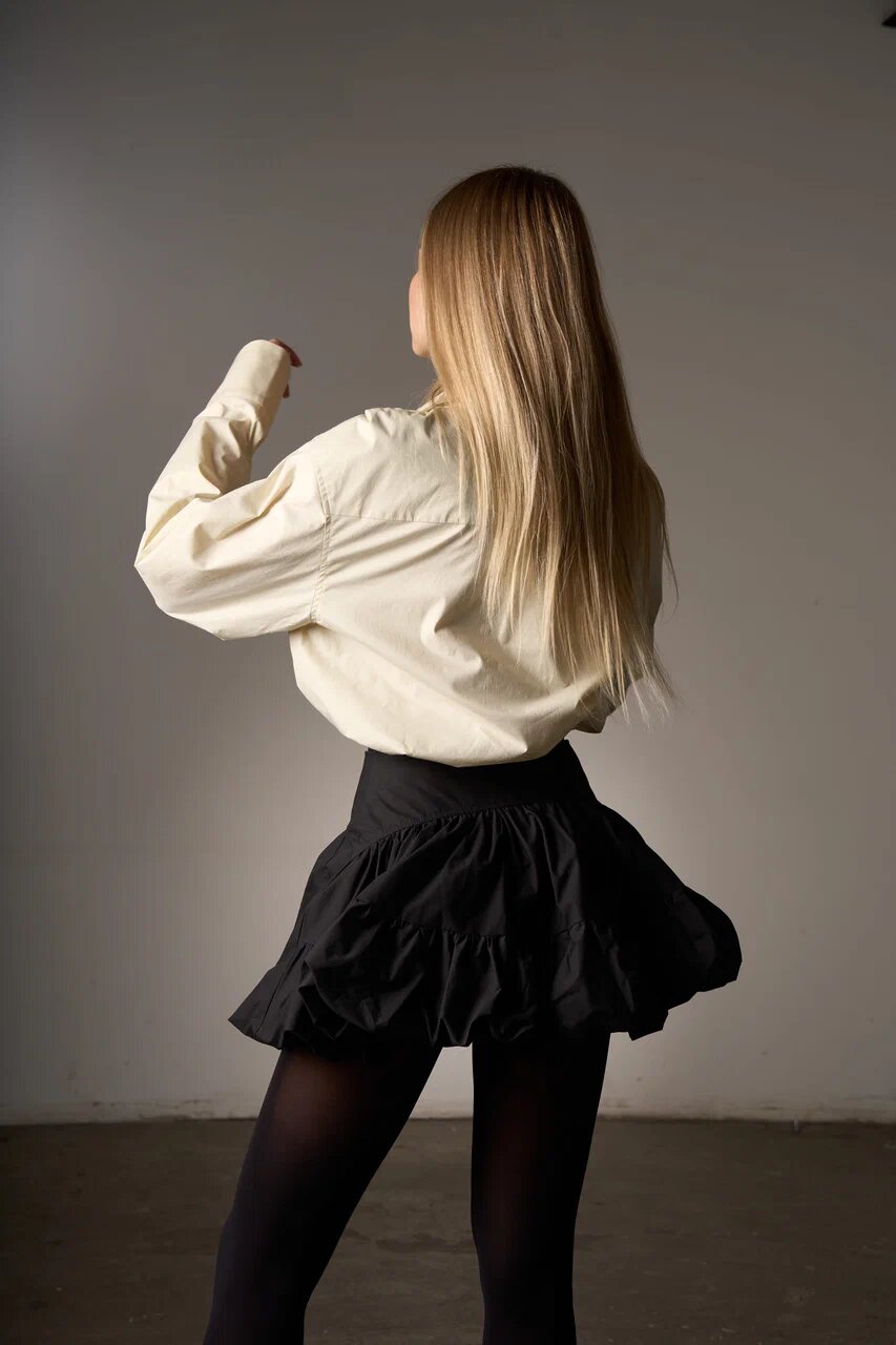 Balloon skirt black