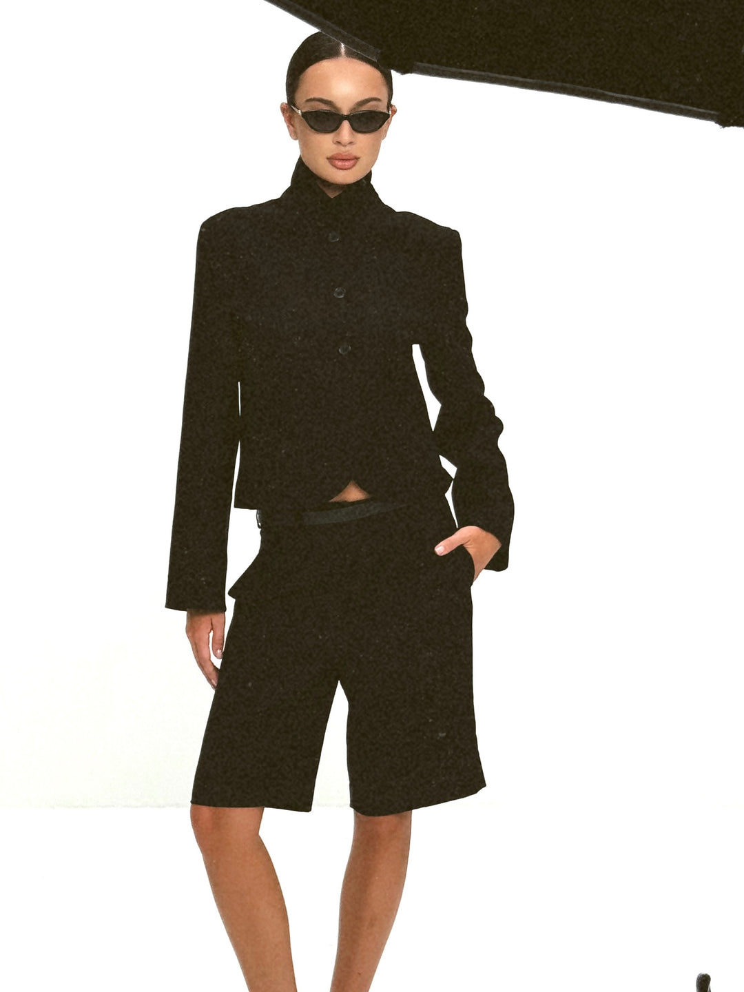 Bermuda shorts grain de poudre
