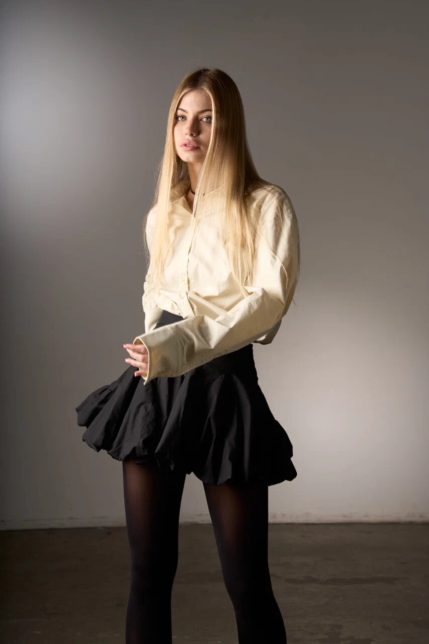 Balloon skirt black