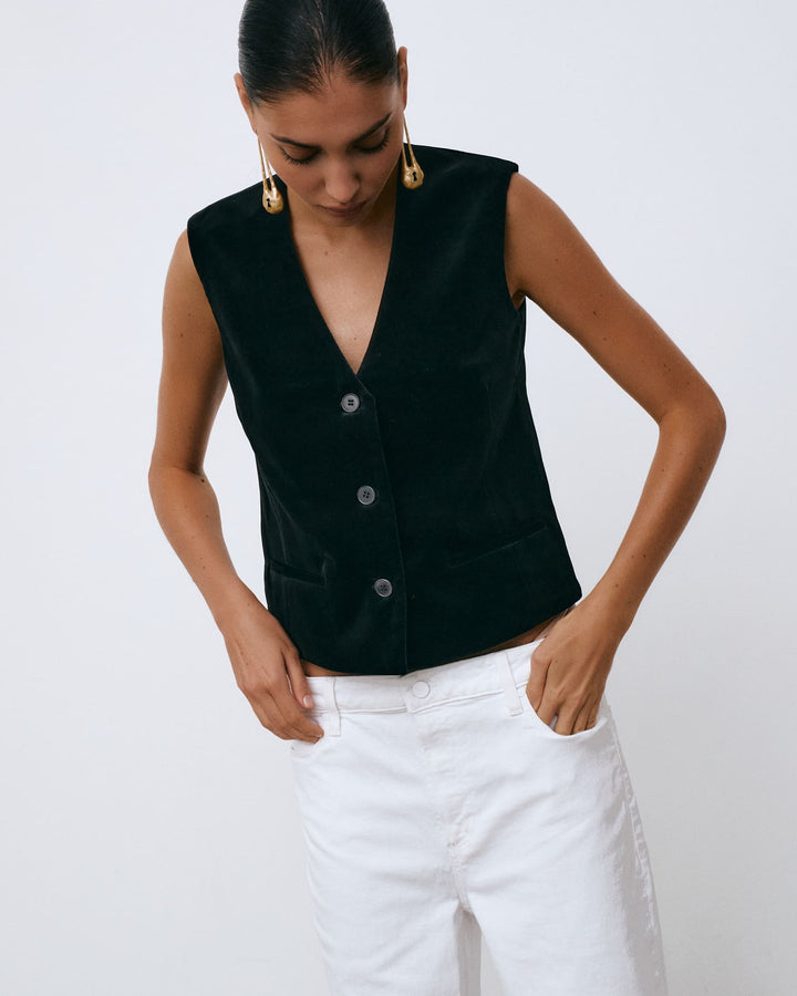 JIMMYS VEST IN VELVET