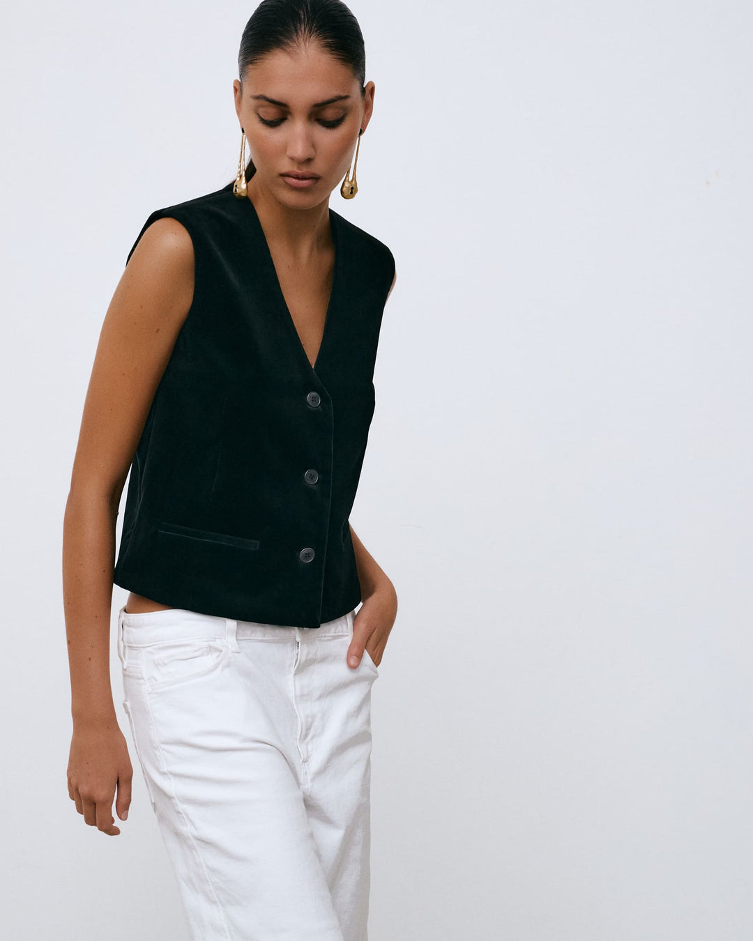 JIMMYS VEST IN VELVET