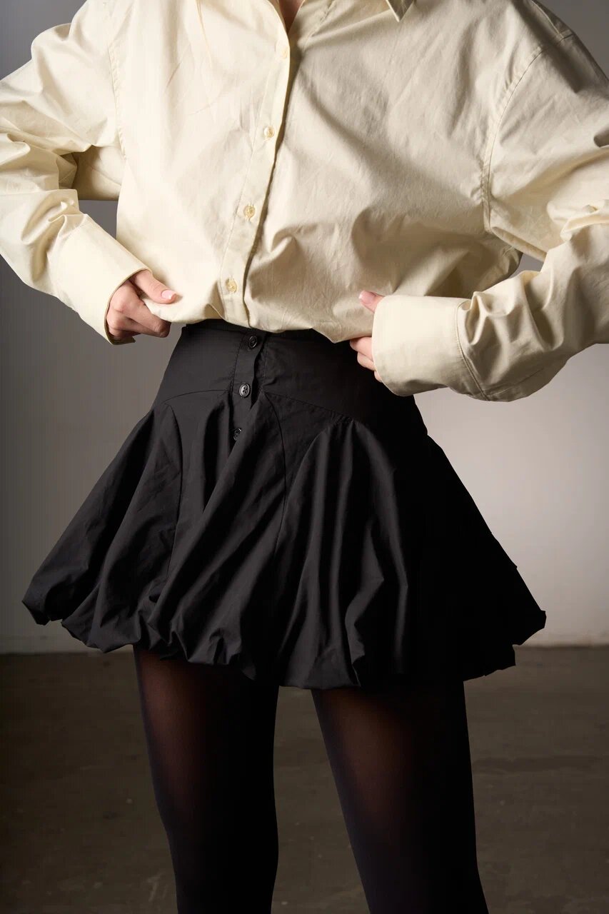 Balloon skirt black