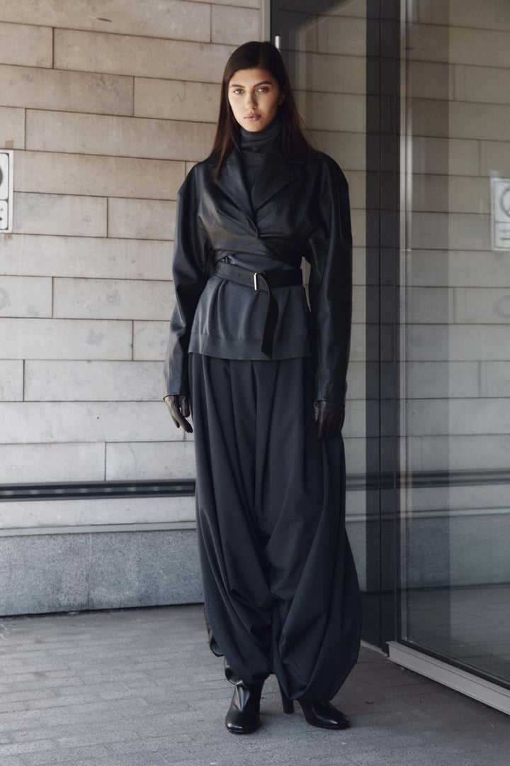Draped trousers