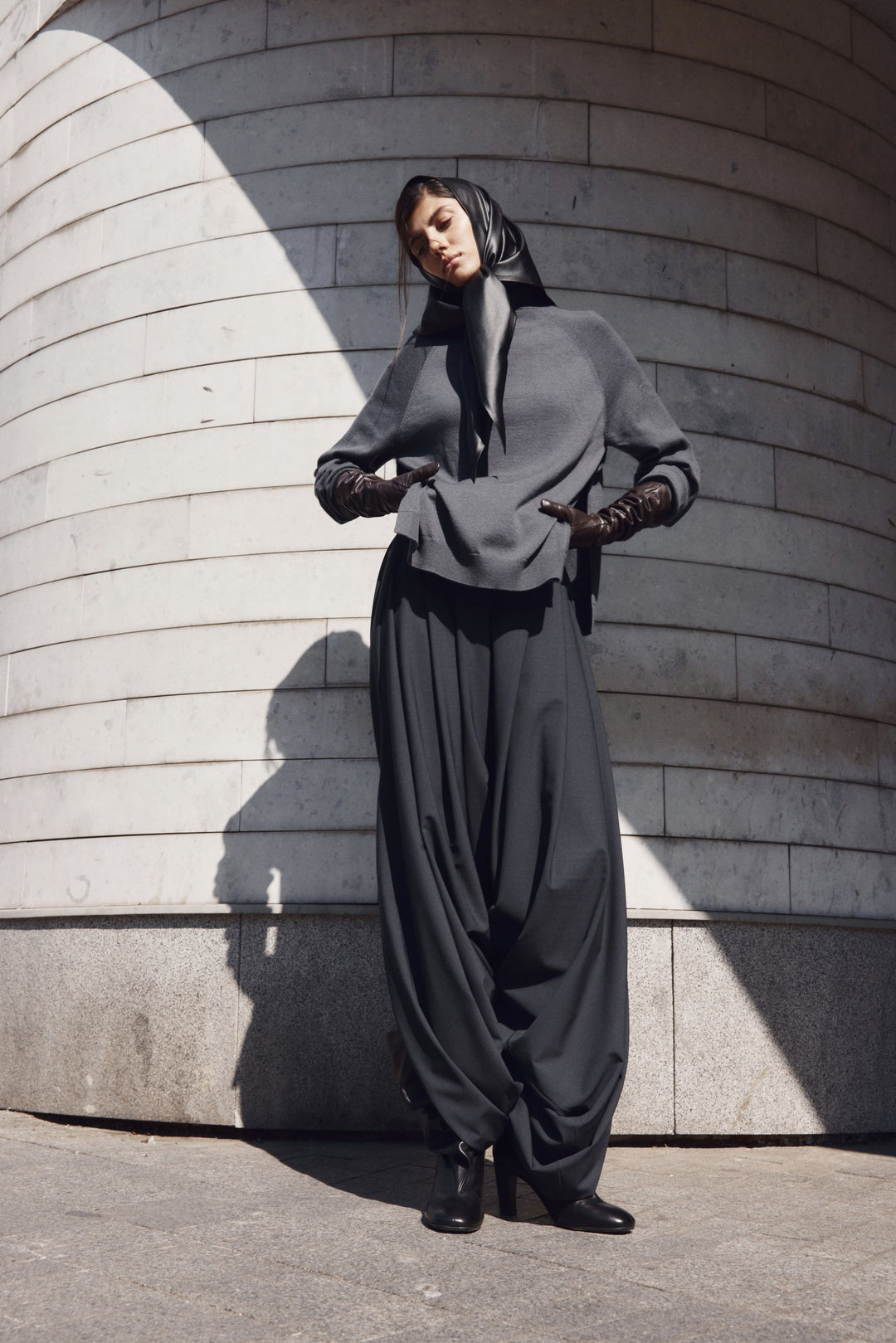 Draped trousers
