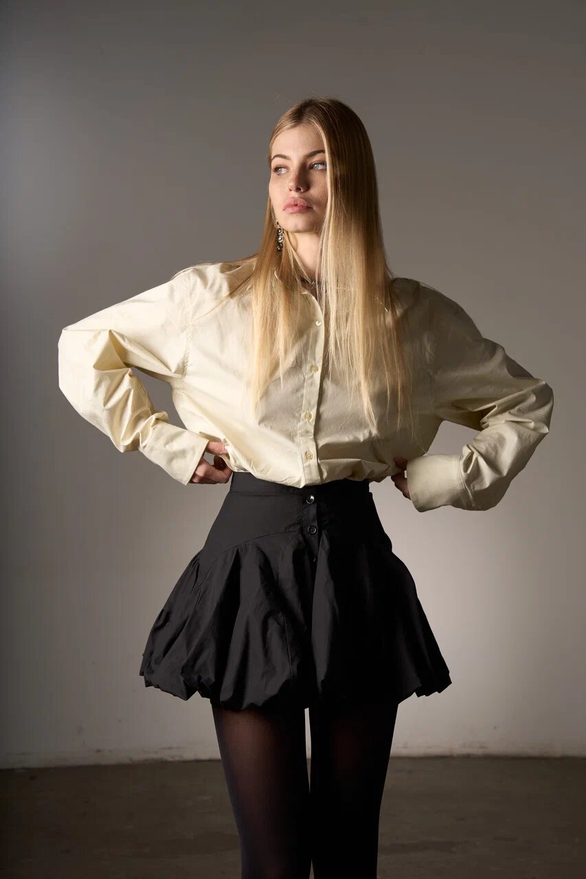 Balloon skirt black