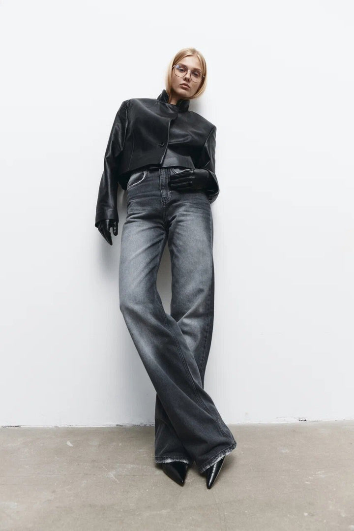 Gray jeans